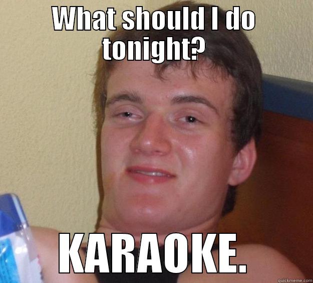 karaoke guy - WHAT SHOULD I DO TONIGHT? KARAOKE. 10 Guy