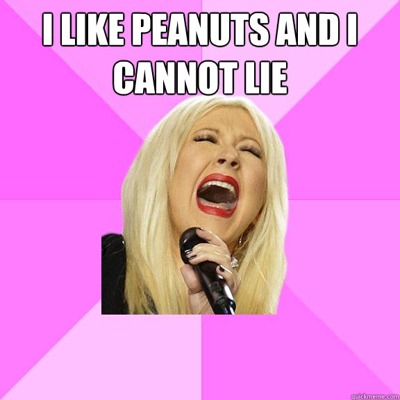 i like peanuts and i cannot lie   Wrong Lyrics Christina