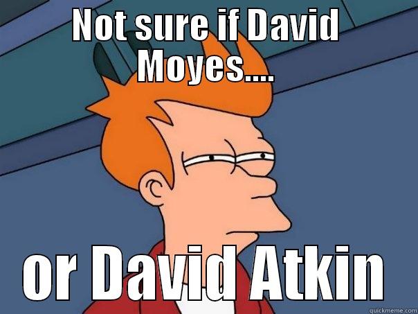 NOT SURE IF DAVID MOYES.... OR DAVID ATKIN Futurama Fry