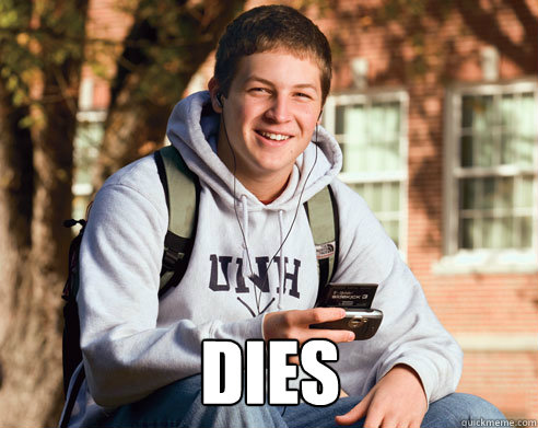  dies  College Freshman