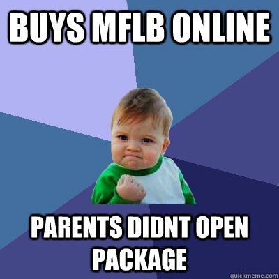 Buys MFLB ONLINE Parents didnt open package  Success Kid