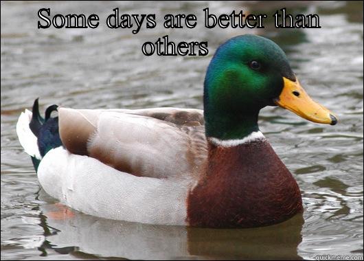 Gotcha  - SOME DAYS ARE BETTER THAN OTHERS   Actual Advice Mallard