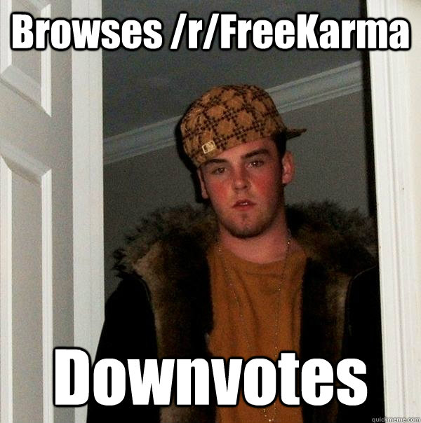 Browses /r/FreeKarma Downvotes - Browses /r/FreeKarma Downvotes  Scumbag Steve