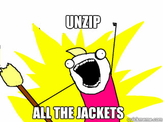 UNZIP ALL THE JACKETS - UNZIP ALL THE JACKETS  All The Things