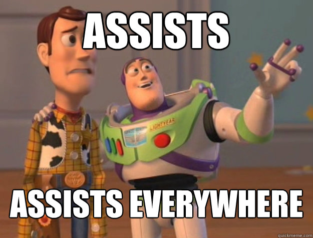 Assists Assists Everywhere  Buzz Lightyear