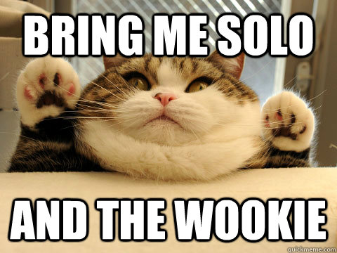 bring me solo and the wookie - bring me solo and the wookie  Jabba The Hut Cat