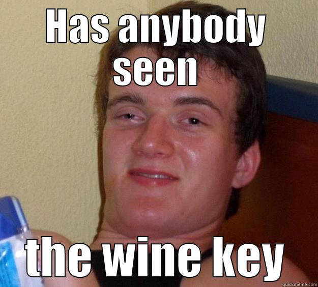 HAS ANYBODY SEEN THE WINE KEY 10 Guy