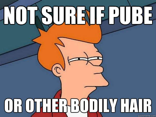 Not Sure if Pube Or other bodily hair  Futurama Fry