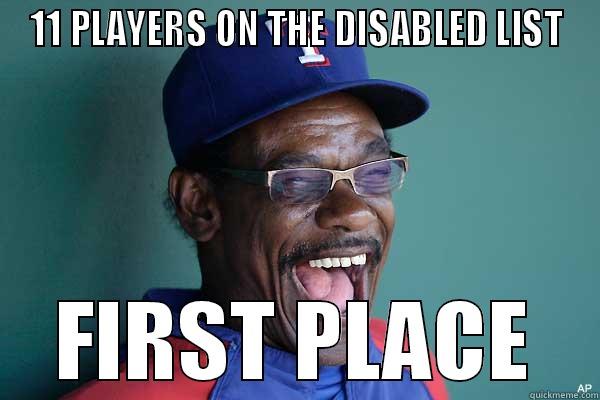 FIRST PLACE - 11 PLAYERS ON THE DISABLED LIST FIRST PLACE Misc