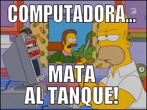 Homer plays LoL - COMPUTADORA... MATA AL TANQUE! Misc