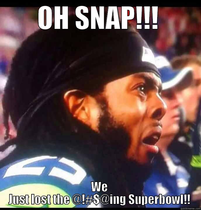 OH SNAP!!! WE JUST LOST THE @!#$@ING SUPERBOWL!! Misc