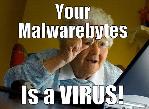 It's A Virus! - YOUR MALWAREBYTES IS A VIRUS! Grandma finds the Internet