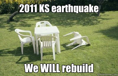 2011 KS earthquake We WILL rebuild - 2011 KS earthquake We WILL rebuild  Va earthquake