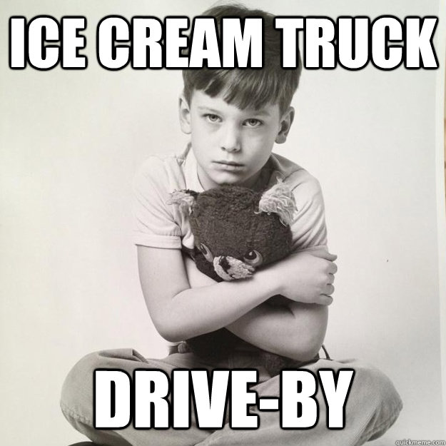 ice cream truck drive-by  