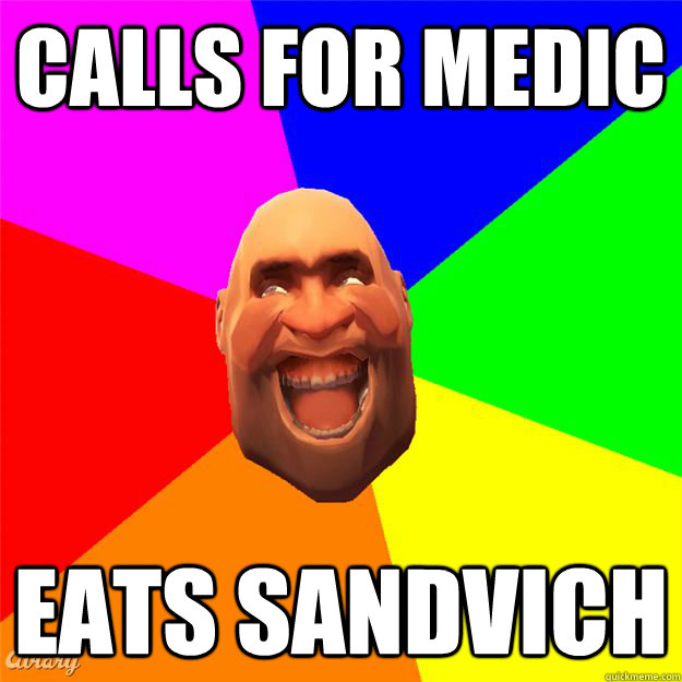 Calls for Medic Eats Sandvich  