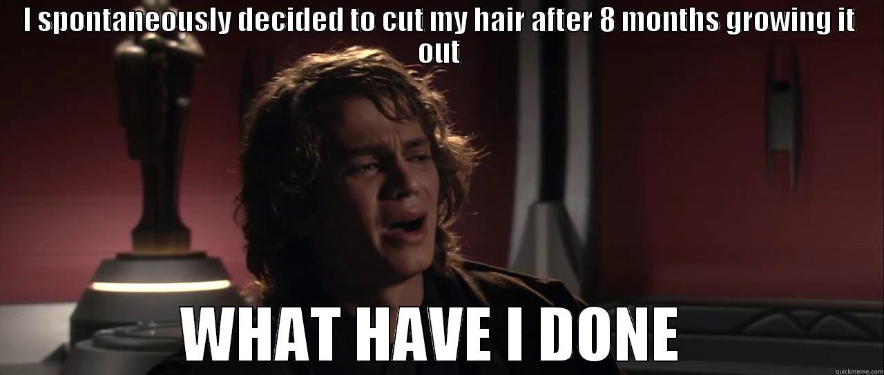 Regretful Anakin - I SPONTANEOUSLY DECIDED TO CUT MY HAIR AFTER 8 MONTHS GROWING IT OUT WHAT HAVE I DONE  Misc