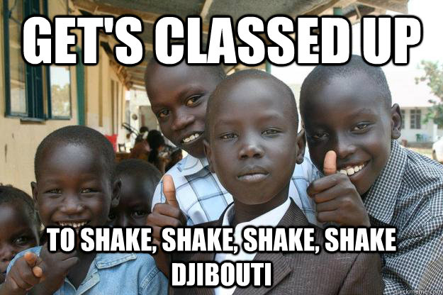 Get's Classed Up To shake, shake, shake, shake Djibouti  Ridiculously classy African Kid