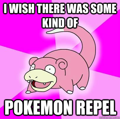 i wish there was some kind of pokemon repel  Slowpoke