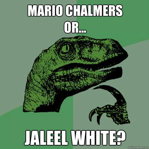 Mario Chalmers 
or... Jaleel White?  Philosoraptor