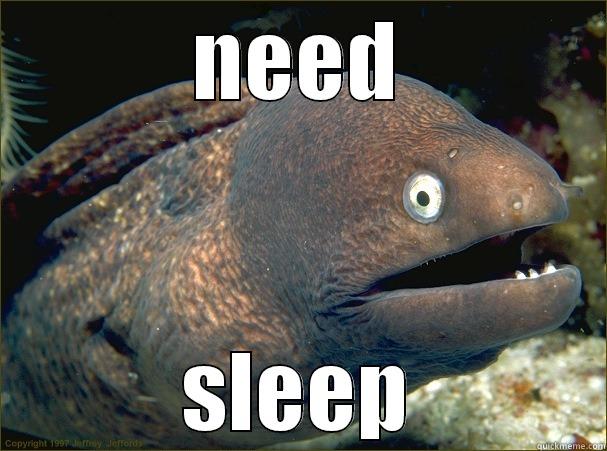 NEED SLEEP Bad Joke Eel