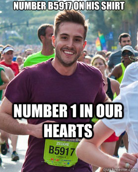 number b5917 on his shirt number 1 in our hearts  Ridiculously photogenic guy