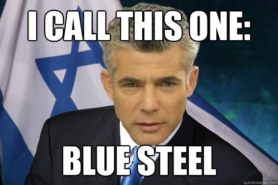 i call this one: blue steel  Prime Minister Yair Lapid