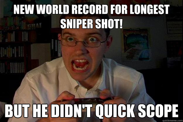 New world record for longest sniper shot! But he didn't quick scope  