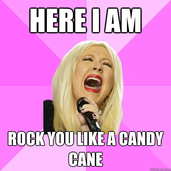 here i am rock you like a candy cane  Wrong Lyrics Christina