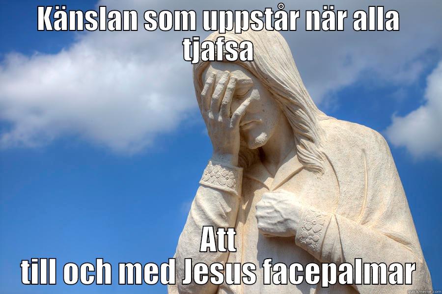 This is jesus, hslalalalla facepalm - KÄNSLAN SOM UPPSTÅR NÄR ALLA TJAFSA ATT TILL OCH MED JESUS FACEPALMAR Misc