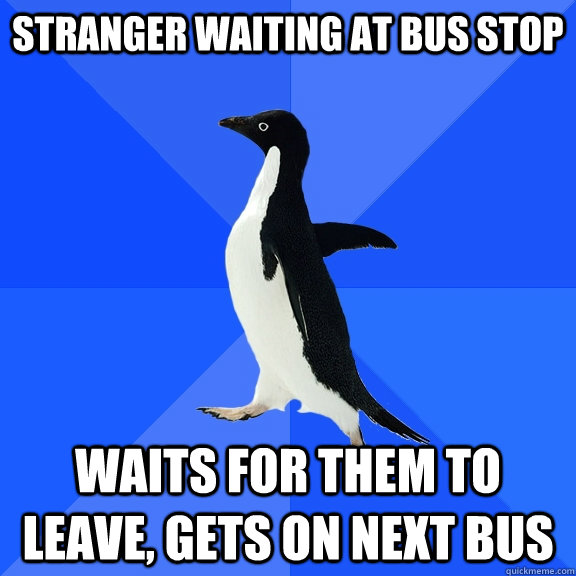 stranger waiting at bus stop waits for them to leave, gets on next bus - stranger waiting at bus stop waits for them to leave, gets on next bus  Misc