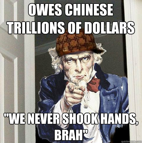 owes chinese trillions of dollars 