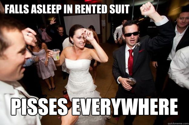 falls asleep in rented suit pisses everywhere - falls asleep in rented suit pisses everywhere  wasteman steady