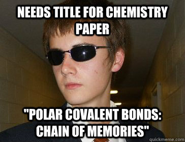 Needs title for Chemistry paper 