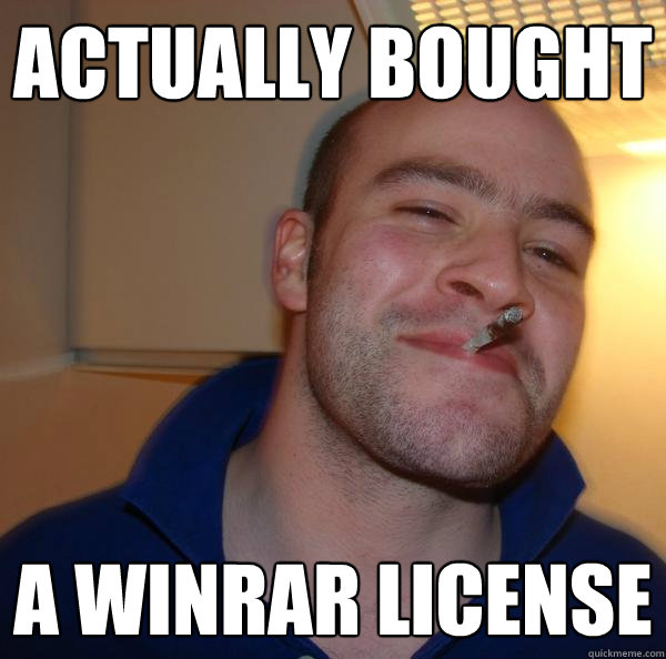 Actually bought a WinRAR license - Actually bought a WinRAR license  Misc