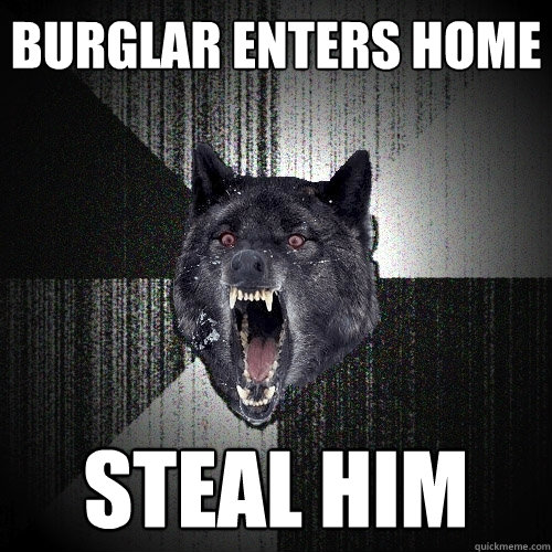 Burglar enters home Steal him - Burglar enters home Steal him  Insanity Wolf