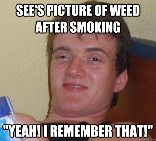 See's picture of weed after smoking 