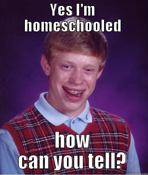 YES I'M HOMESCHOOLED HOW CAN YOU TELL? Bad Luck Brian