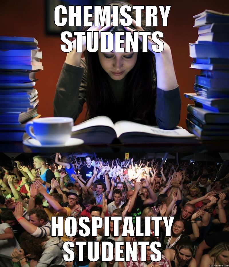 CHEMISTRY STUDENTS HOSPITALITY STUDENTS Misc