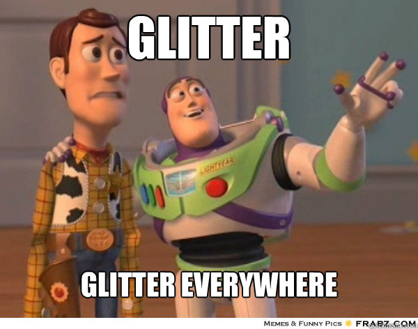 Glitter glitter everywhere  Buzzlightyear