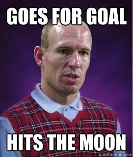 Goes for Goal Hits the moon  