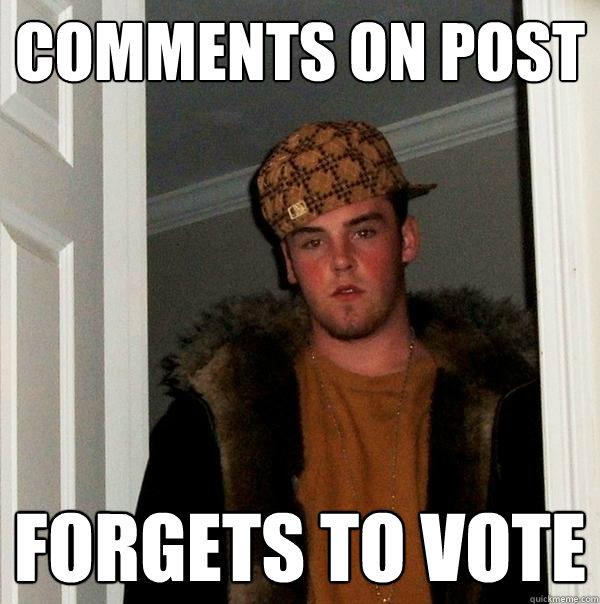 Comments on post Forgets to vote  Scumbag Steve