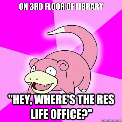 On 3rd Floor of Library 