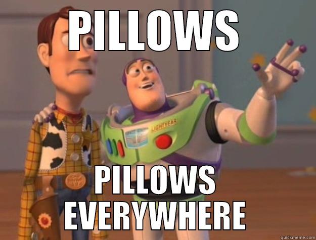 PILLOWS PILLOWS EVERYWHERE Toy Story