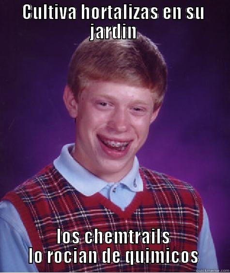 CULTIVA HORTALIZAS EN SU JARDIN LOS CHEMTRAILS LO ROCIAN DE QUIMICOS Bad Luck Brian