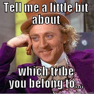 Tribal tattoo - TELL ME A LITTLE BIT ABOUT WHICH TRIBE YOU BELONG TO.... Condescending Wonka