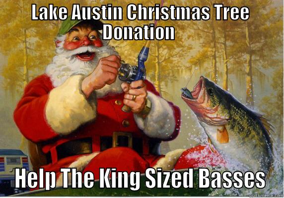 LAKE AUSTIN CHRISTMAS TREE DONATION  HELP THE KING SIZED BASSES Misc