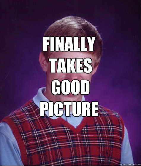 Finally
 takes
 good picture    Bad Luck Brian