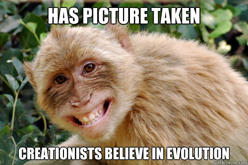 Has Picture Taken Creationists Believe in Evolution - Has Picture Taken Creationists Believe in Evolution  Ridiculously Photogenic Monkey