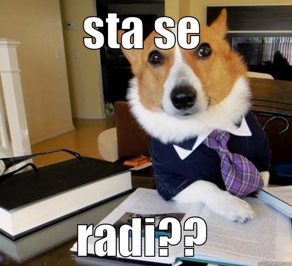 STA SE RADI?? Lawyer Dog