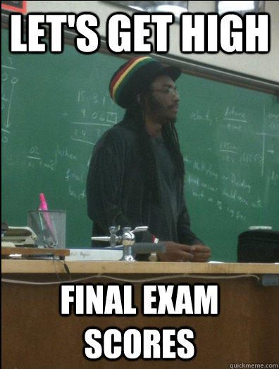 Let's get high Final Exam Scores  Rasta Science Teacher